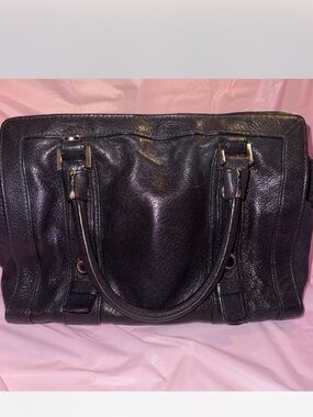Michael Kors Black Leather Double-Handle Tote